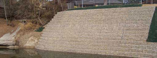 Stable Slope System Of Gabion Baskets