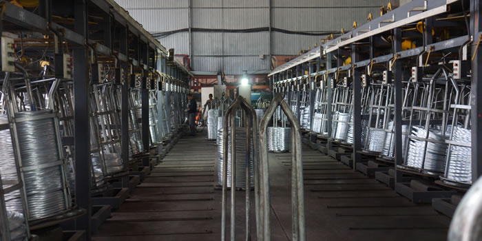 Hot dipped galvanized wire production line
