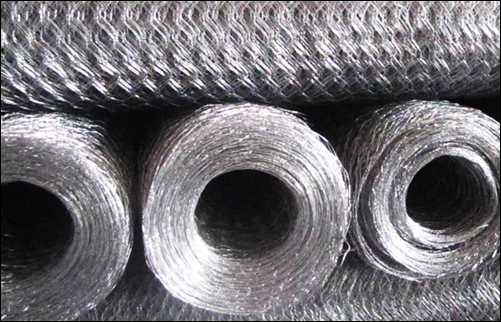 Hot dip zinc coated steel wire mesh rolls for gabion making